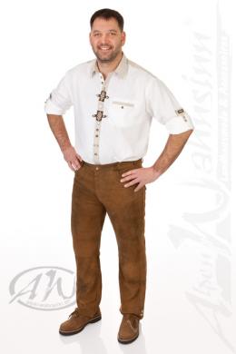 Spieth & Wensky Lederhose lang - DEANDO, Rehbraun, 56