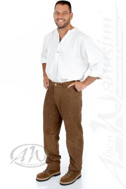 Spieth & Wensky Lederhose lang - HEINRICH, Braun, 56