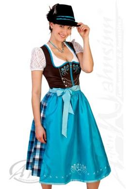 Spieth & Wensky Midi Dirndl 2tlg. - NOLDINA - mittel, Helio, 48