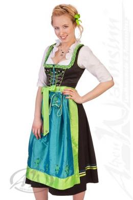 Spieth & Wensky Midi Dirndl 2tlg. - PAPILLA/MIDI, Petrol, 36