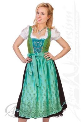 Spieth & Wensky Midi Dirndl 2tlg. - PARADIES/MIDI, Aqua, 46