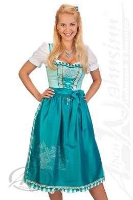 Spieth & Wensky Midi Dirndl 2tlg. - SUSANNE, Aqua, 52