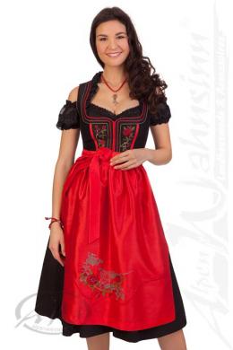 Spieth & Wensky Midi Dirndl 2tlg. - WINCHESTER, Rot, 50