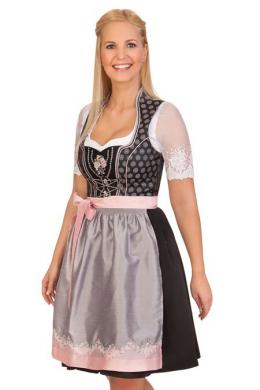 Spieth & Wensky Mini Dirndl 2tlg. - ELENOR, Silber, 36