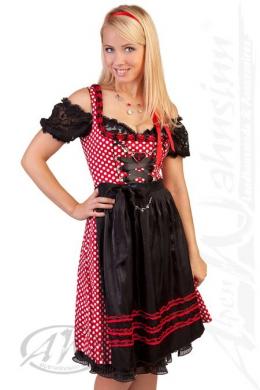 Spieth & Wensky Mini Dirndl 2tlg. - NAOMI, Rot, 44