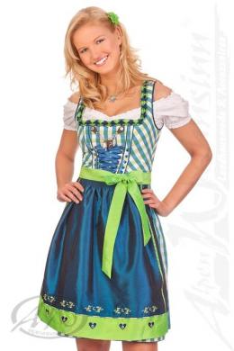 Spieth & Wensky Mini Dirndl 2tlg. - RIA, Azurblau, 42