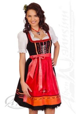 Spieth & Wensky Mini Dirndl 2tlg. - STAUFEN, Rot, 32