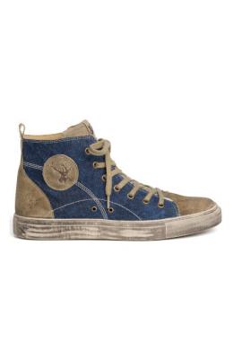 Spieth & Wensky Sneaker Herren - NEUGIER, Fenchel/Denim, 46