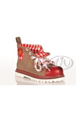 Spieth & Wensky Sneaker Kinder - JOJO /rot/rot, Rot, 24