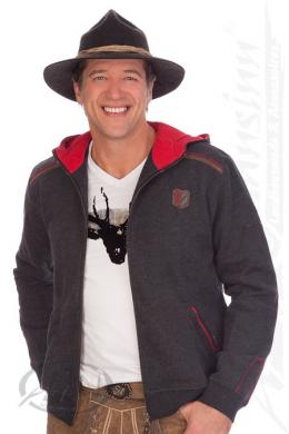 Spieth & Wensky Sweatjacke Herren - WILDNIS, Anthrazit, L