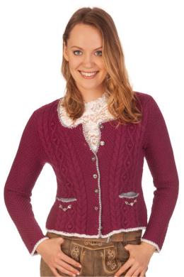 Spieth & Wensky Trachten Strickjacke - AIDA, Beere, S