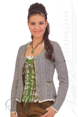 Spieth & Wensky Trachten Strickjacke - AIDA, Hellgrau, XXXL