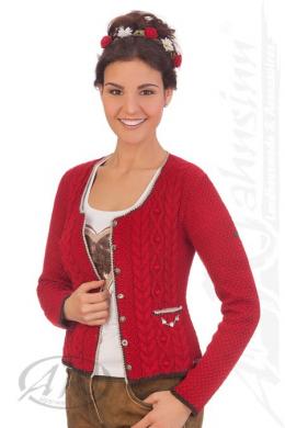 Spieth & Wensky Trachten Strickjacke - AIDA, Rot, XXXL