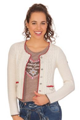 Spieth & Wensky Trachten Strickjacke - AIDA, Wollweiß, S