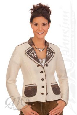 Spieth & Wensky Trachten Strickjacke - ANGELINA, Natur, XXL