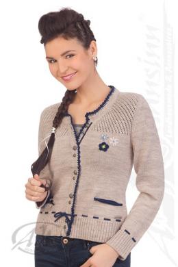 Spieth & Wensky Trachten Strickjacke - BOKEL, Mittelbraun, XXL