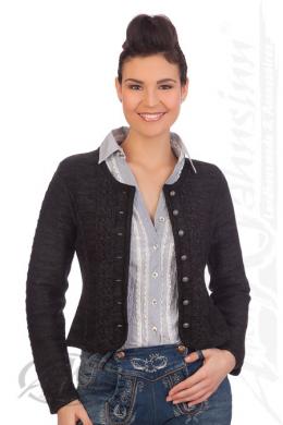 Spieth & Wensky Trachten Strickjacke - BONN, Schwarz, XXL