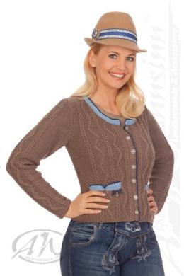 Spieth & Wensky Trachten Strickjacke - DORLE, Nuss, XXXL