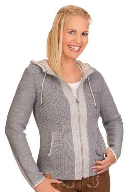 Spieth & Wensky Trachten Strickjacke - ELSTER, Hellgrau, XS