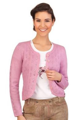 Spieth & Wensky Trachten Strickjacke - ENRICA, Rosa, XL