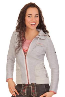 Spieth & Wensky Trachten Strickjacke - FIERSBACH, Silbergrau, XL