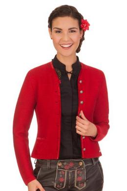 Spieth & Wensky Trachten Strickjacke - FILSUM, Rot, S