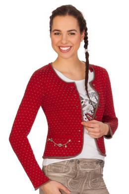 Spieth & Wensky Trachten Strickjacke - GRACE, Rot, S