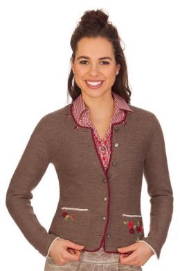Spieth & Wensky Trachten Strickjacke - GRACELLA, Nuss, XS