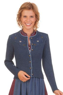 Spieth & Wensky Trachten Strickjacke - HERSBRUCK, Jeansblau, S