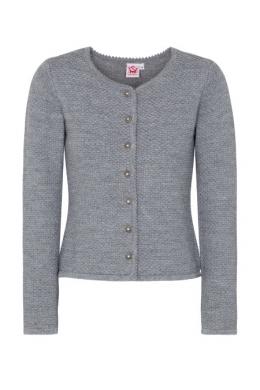 Spieth & Wensky Trachten Strickjacke - KATINKA, Hellgrau, L