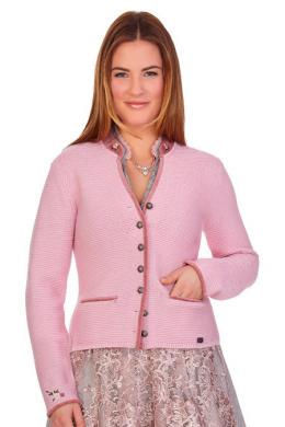 Spieth & Wensky Trachten Strickjacke - MALTA, Zartrosa, M