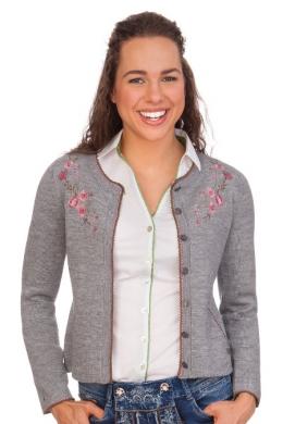 Spieth & Wensky Trachten Strickjacke - MELONE, Hellgrau, XL