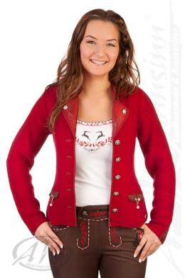 Spieth & Wensky Trachten Strickjacke - PENZBERG, Rot, S