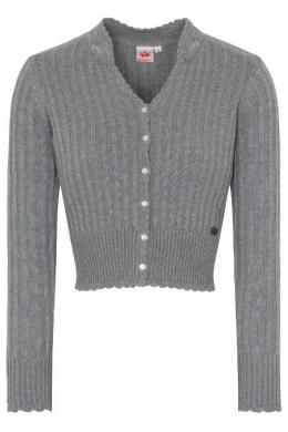 Spieth & Wensky Trachten Strickjacke - PFIFF, Mittelgrau, XXXL