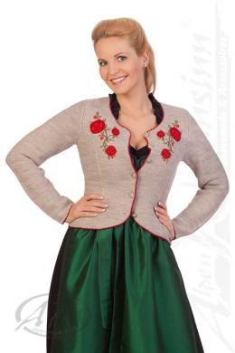 Spieth & Wensky Trachten Strickjacke - WARIS, Natur, S