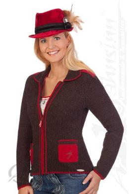 Spieth & Wensky Trachten Strickjacke - WIND, Braun, XL