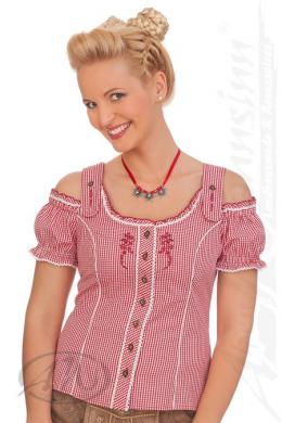 Spieth & Wensky Trachtenbluse - AKELEI, Rot, 42