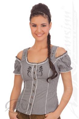 Spieth & Wensky Trachtenbluse - AKELEI, Schwarz, 36