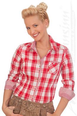 Spieth & Wensky Trachtenbluse - AMAZONA, Rot, 40
