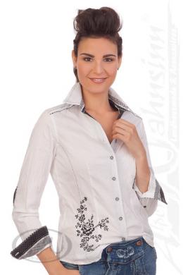 Spieth & Wensky Trachtenbluse - ATLAS, Schwarz, 38