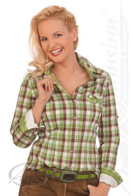 Spieth & Wensky Trachtenbluse - AUE, Oliv, 50