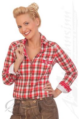 Spieth & Wensky Trachtenbluse - AUE, Rot, 34