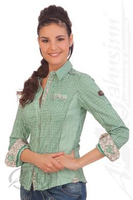 Spieth & Wensky Trachtenbluse - AURIS, Flaschengrün, 32