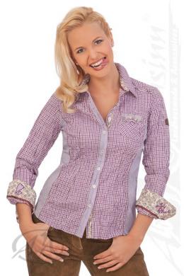 Spieth & Wensky Trachtenbluse - AURIS, Violett, 34