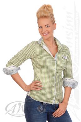 Spieth & Wensky Trachtenbluse - BUCHAU, Grün, 52