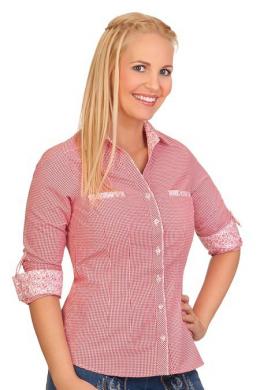 Spieth & Wensky Trachtenbluse - EDESSA, Rot, 32