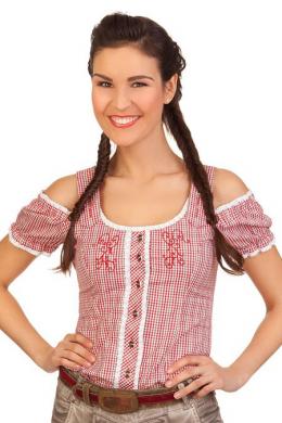 Spieth & Wensky Trachtenbluse - EUPEN, Rot, 54