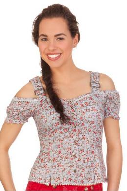 Spieth & Wensky Trachtenbluse - FALESIA, Hellblau, 54