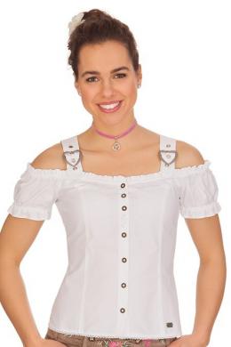 Spieth & Wensky Trachtenbluse - GALANTA, Weiß, 36