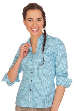 Spieth & Wensky Trachtenbluse - GEISINGEN, Aqua, 40